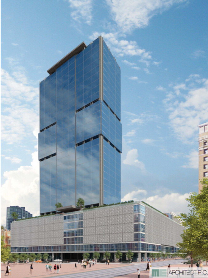 Rendering of proposed renovations