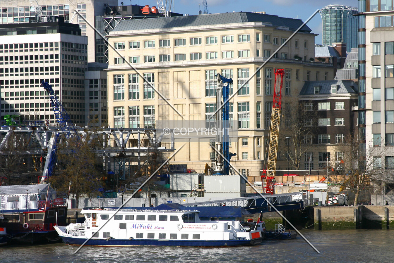 View north from London Bridge