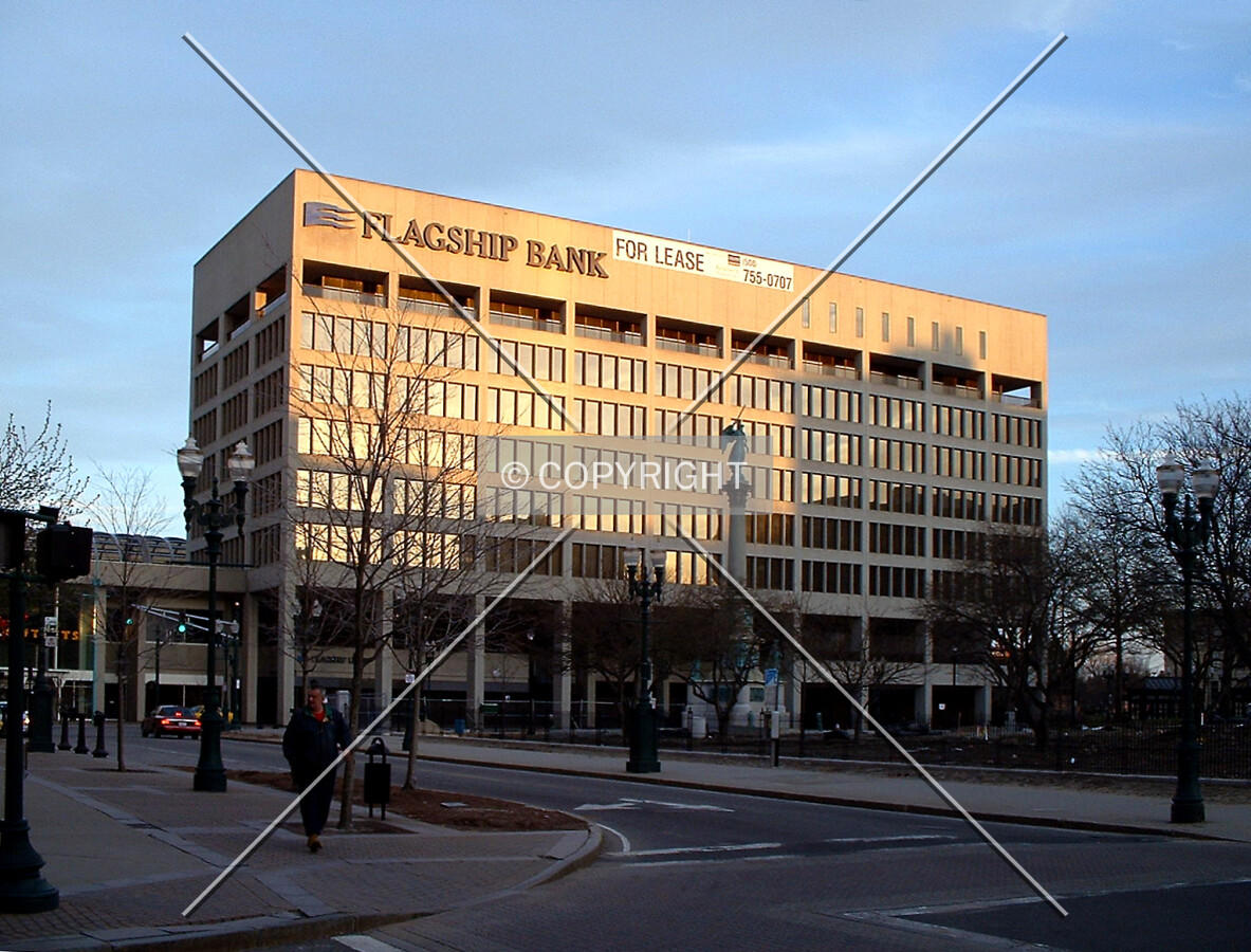 View from the northwest across the Worcester Common