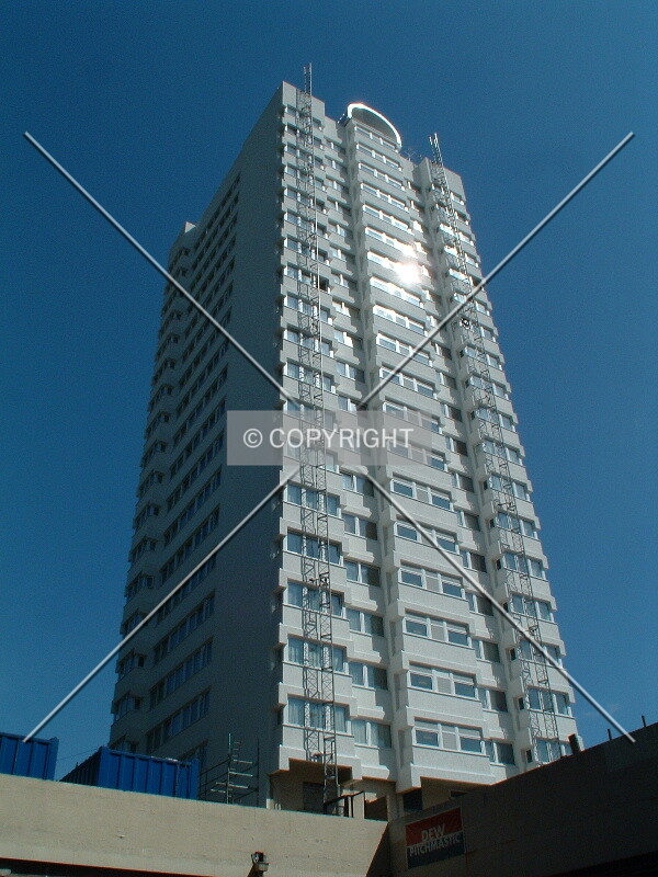 Looking up from the Car Park