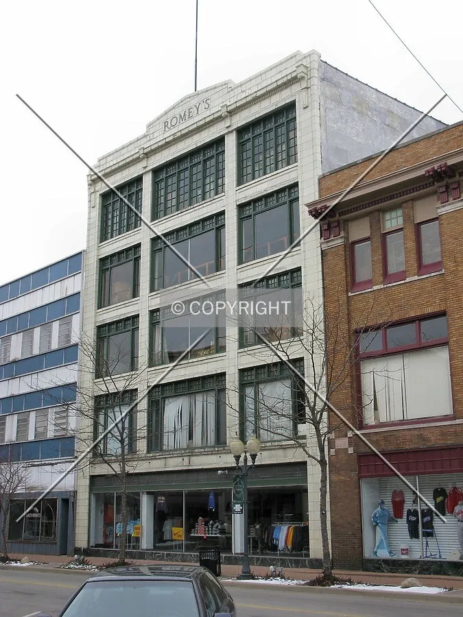 View to the northwest across East Main Street