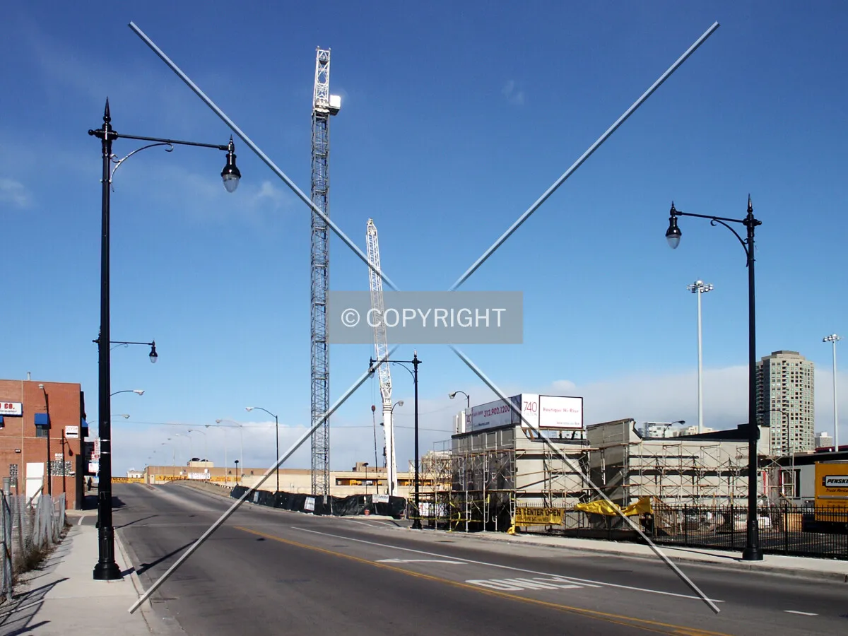 Looking north on Halsted Street