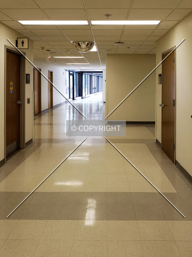 Hallway leading back to the main lobby; January 31, 2019