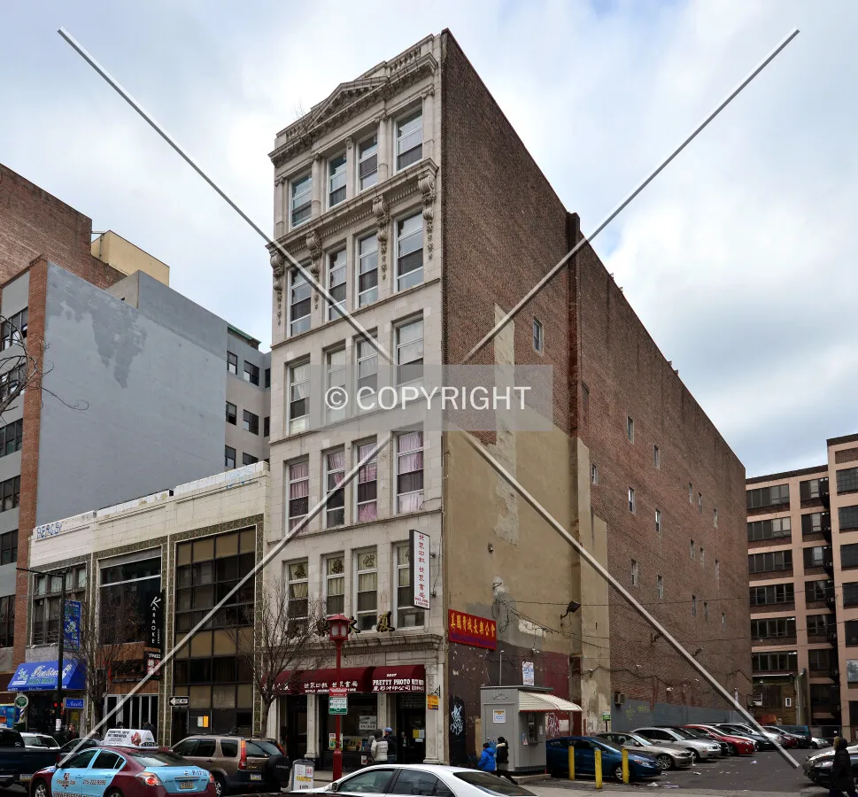 View from the southeast on Arch Street
