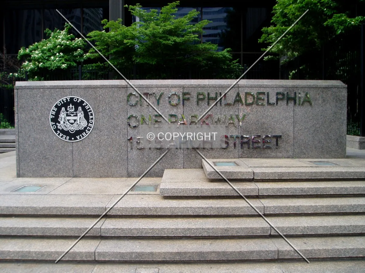 Sign near the southwest corner of the lot