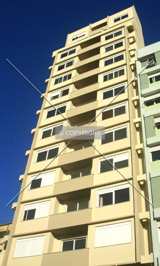 Front view as seen from across Dos Andradas Street