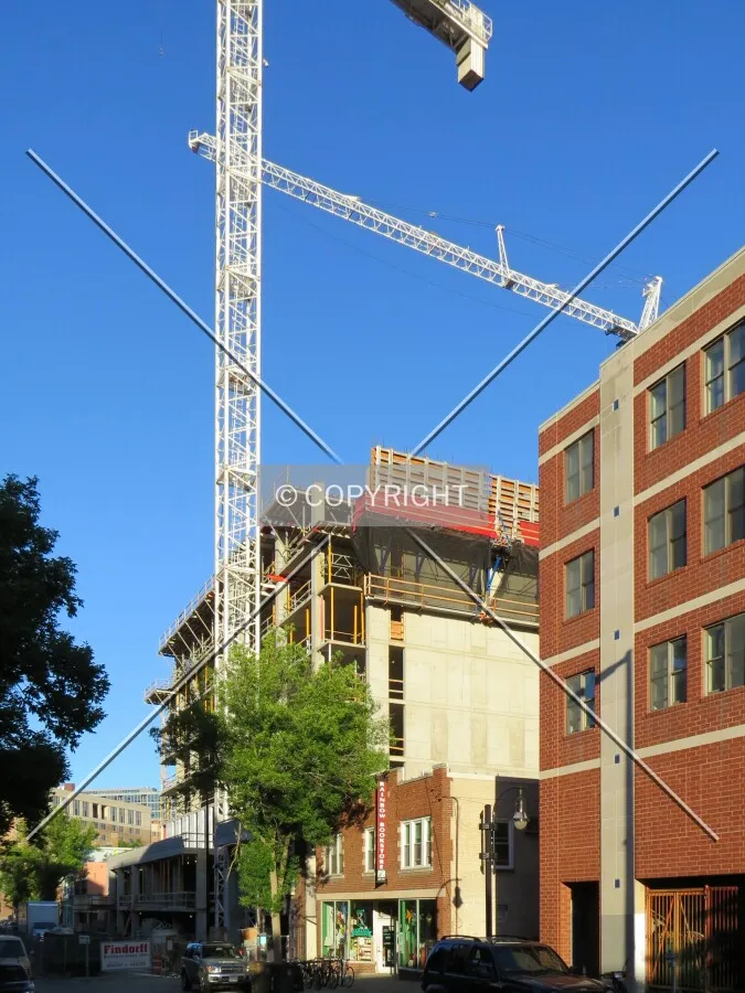 View to the southwest along West Gilman Street