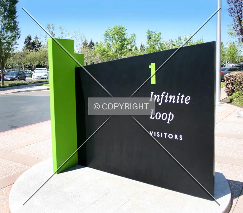 Sign at west entrance