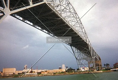 View south from under Harbor Bridge with downtown in the background