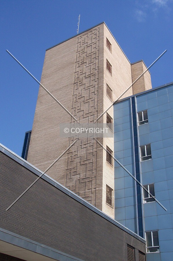 Detail of the northwest facade; April 17, 2005