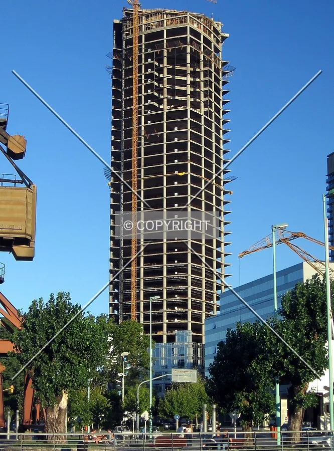 The concrete structure is almost completed