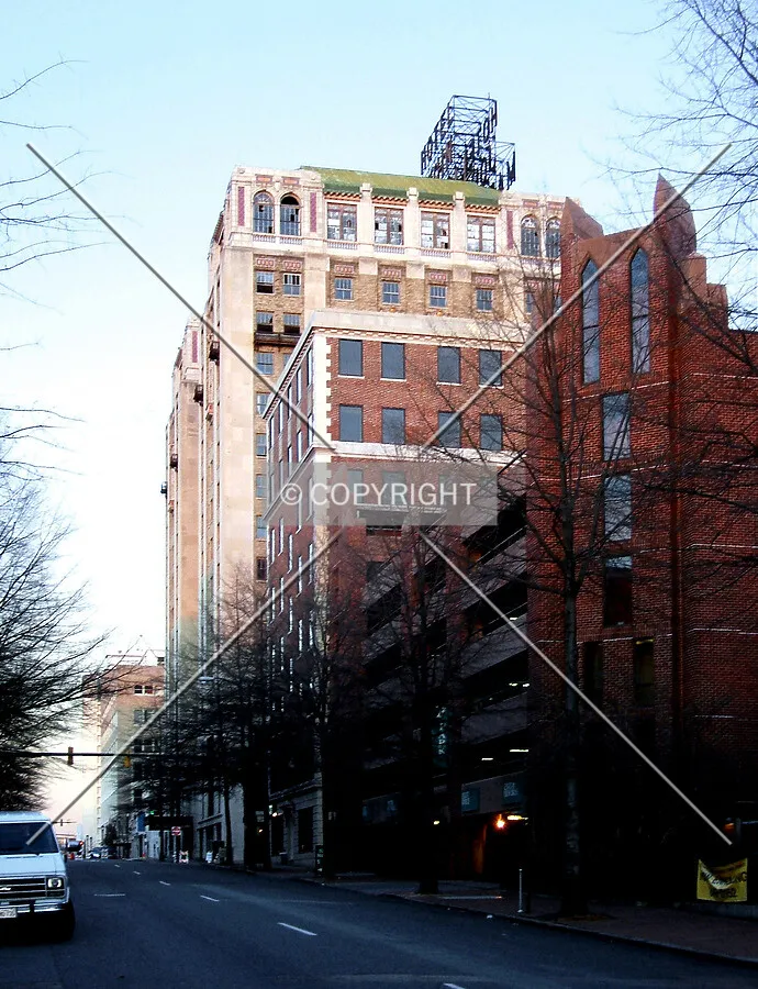 View from the southwest along 5th Street