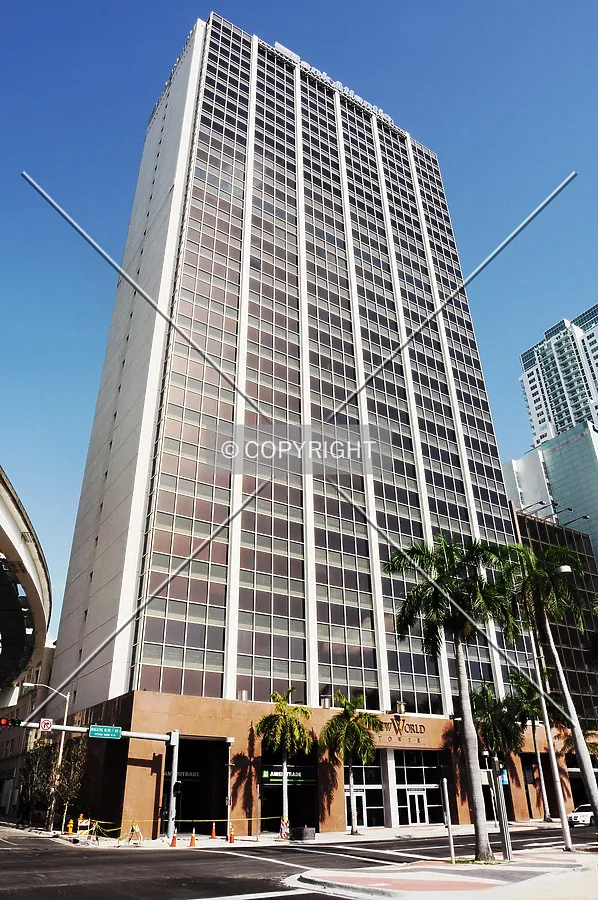 View from the southeast along Biscayne Boulevard
