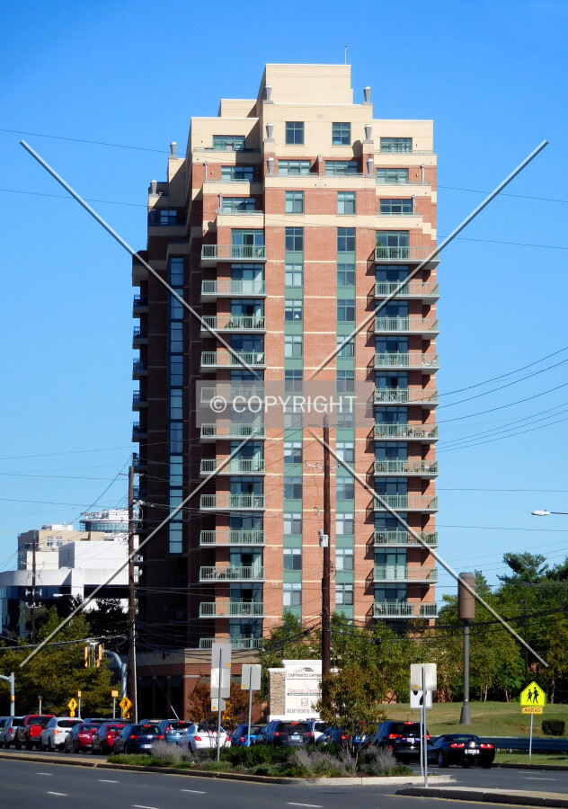 From across Rockville Pike to the south