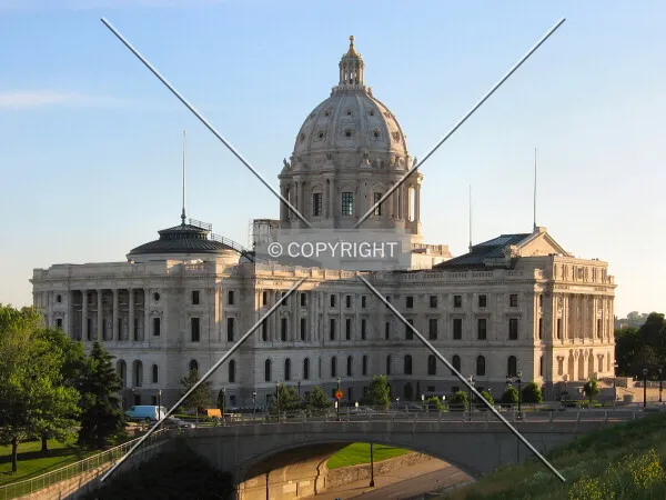 View to the southwest from the Cass Gilbert Memorial Overlook, in late afternoon's light