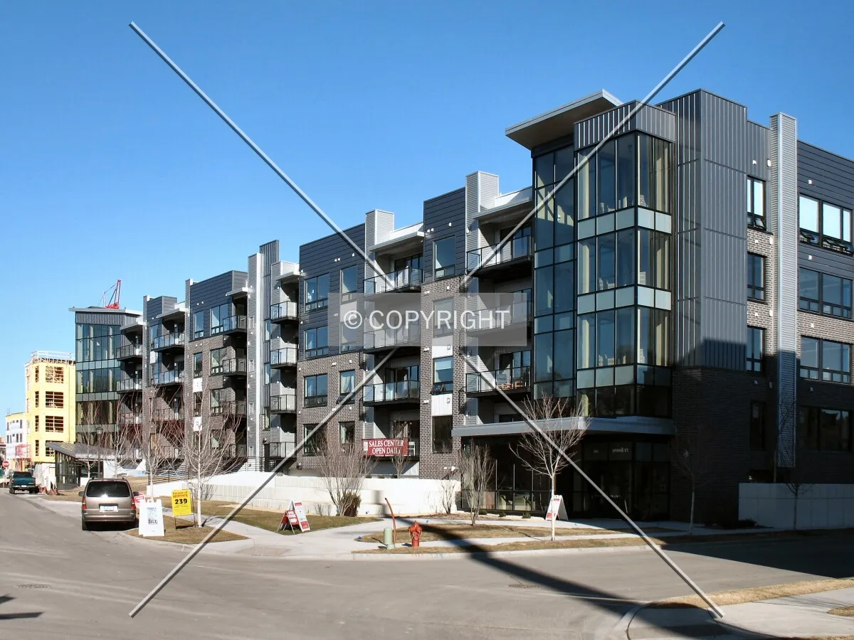 View to the east across Spring Street