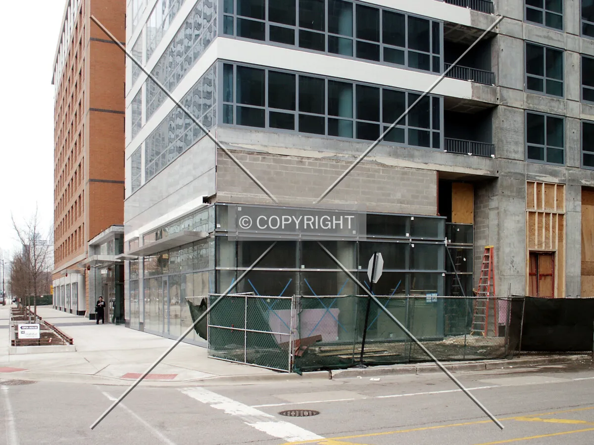 Southwest corner of the base