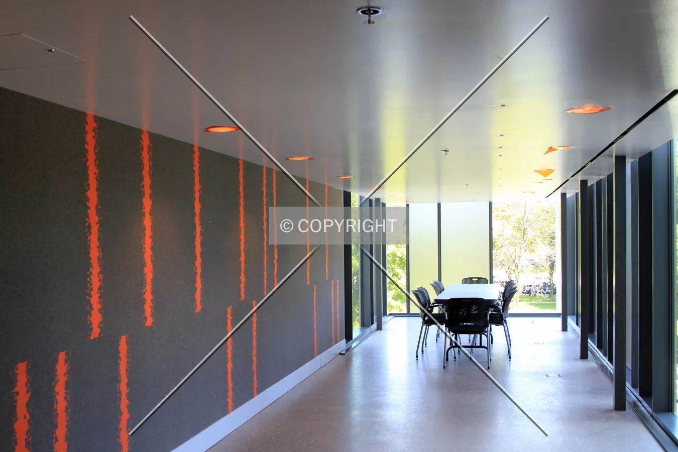 Meeting room at the north end of the 2nd floor