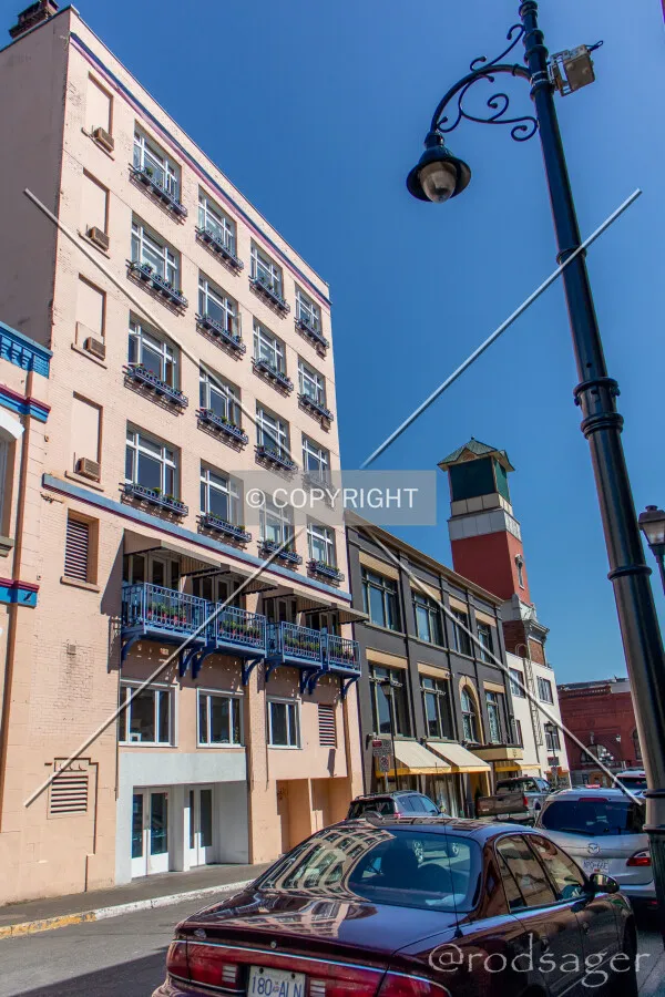 From the 'rear' of building on Langley Street