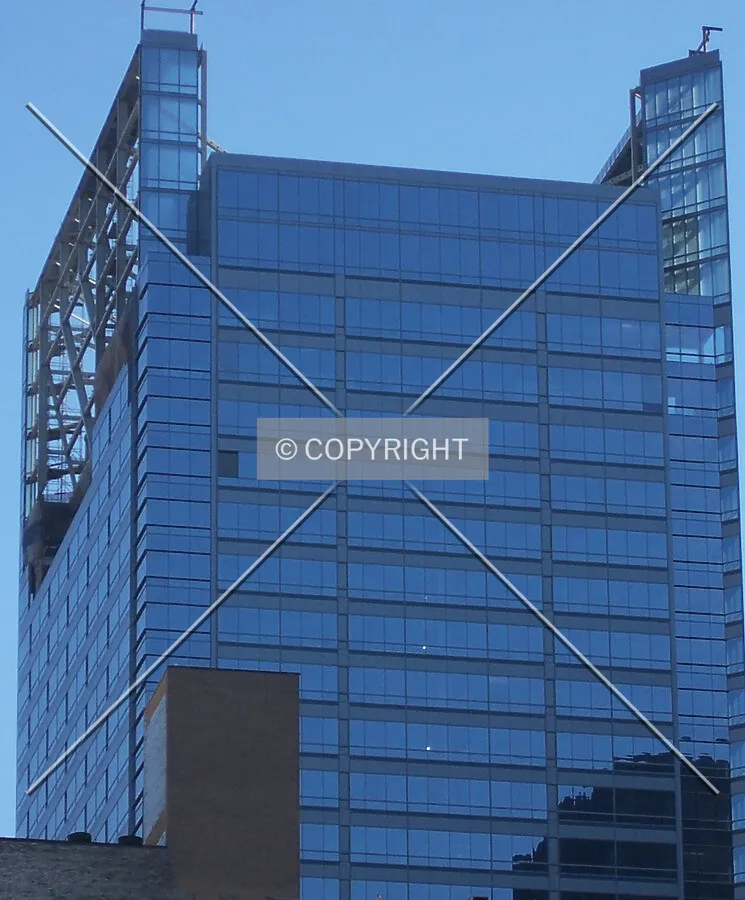 Top of the building from the north