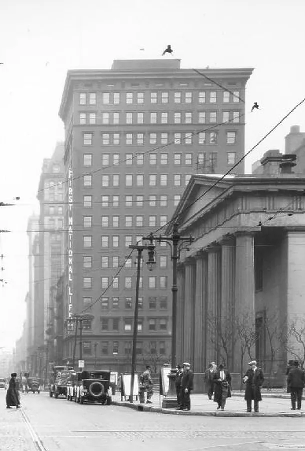 Vintage view from the southwest