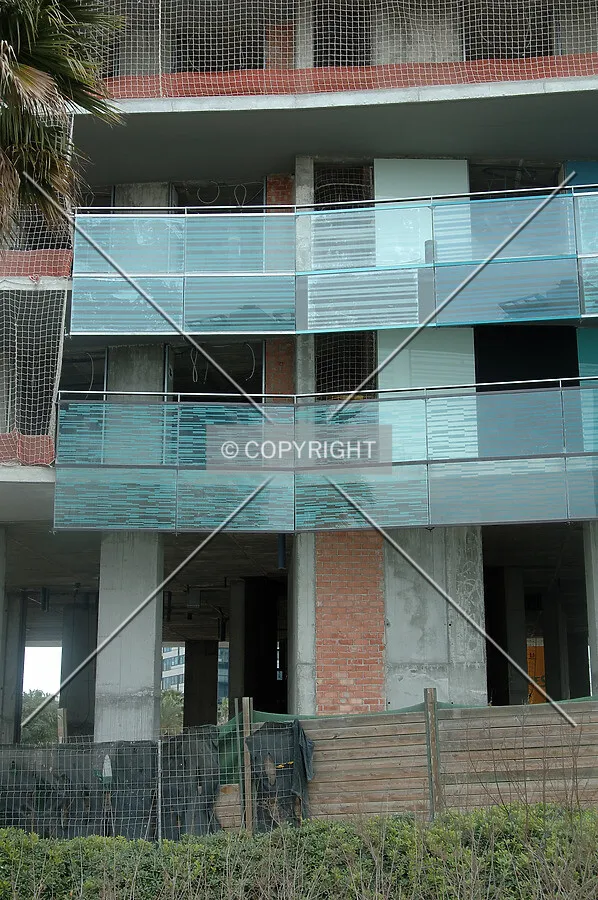 Left side of the balcony glass test