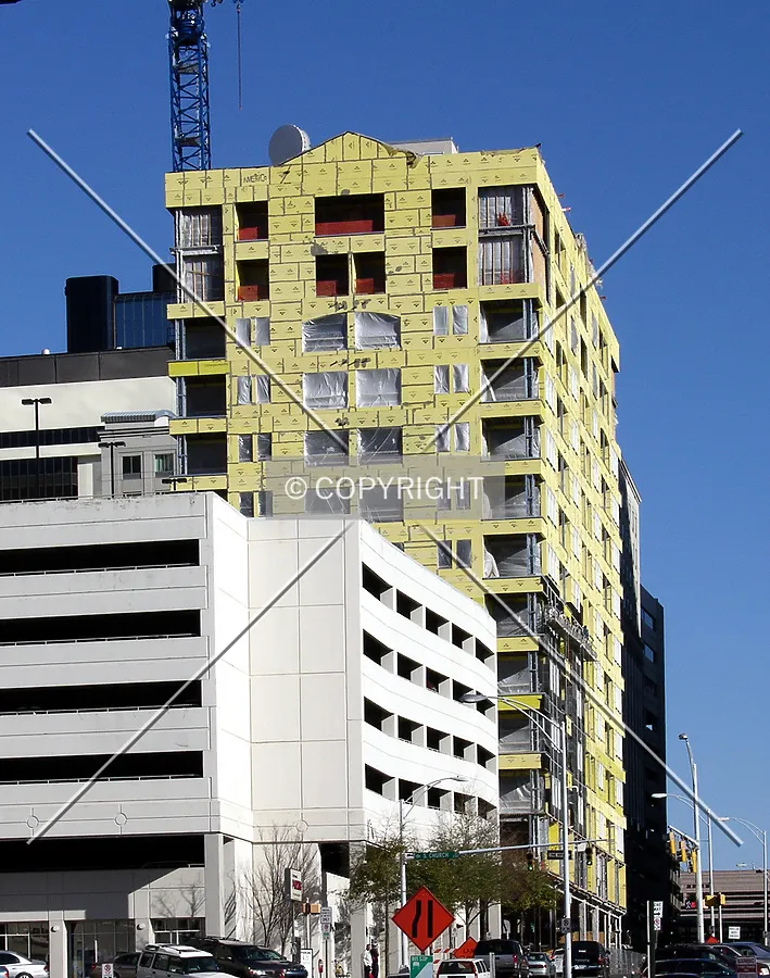 Looking east from West 3rd Street