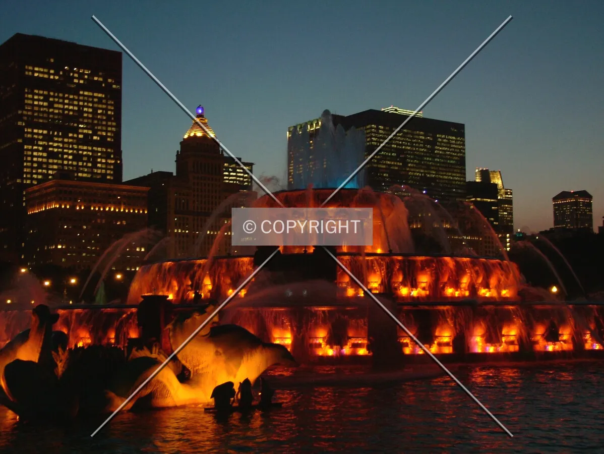 Water and light show