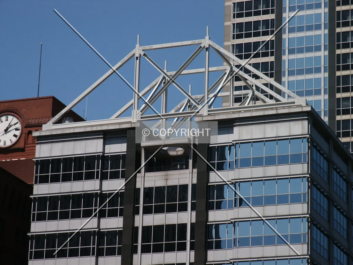 South wing and its roof truss