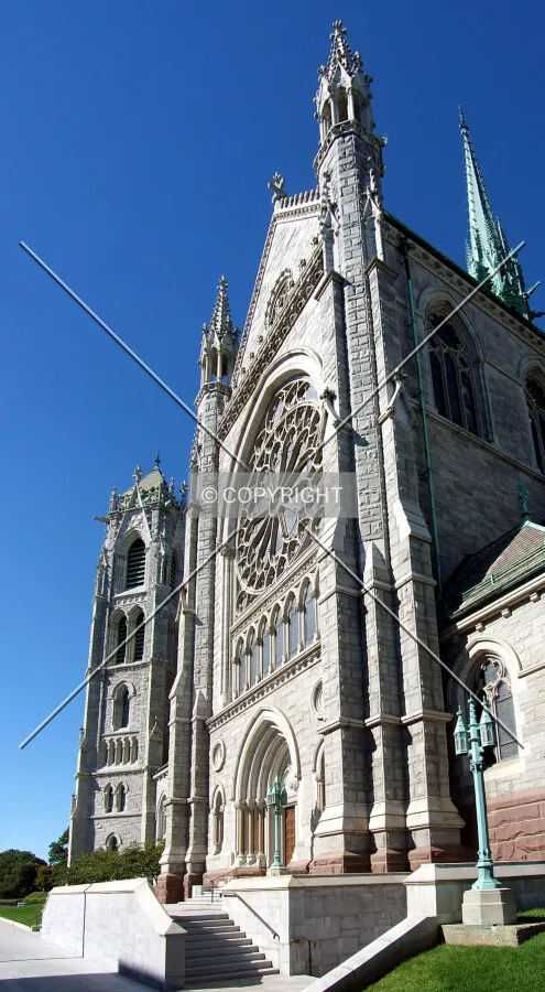 Eastern tower and transcept from the northeast
