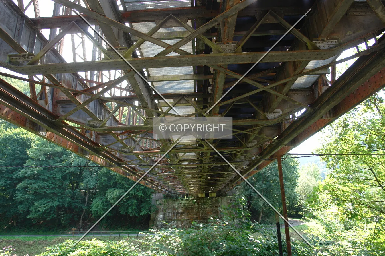 Under the steel bridge
