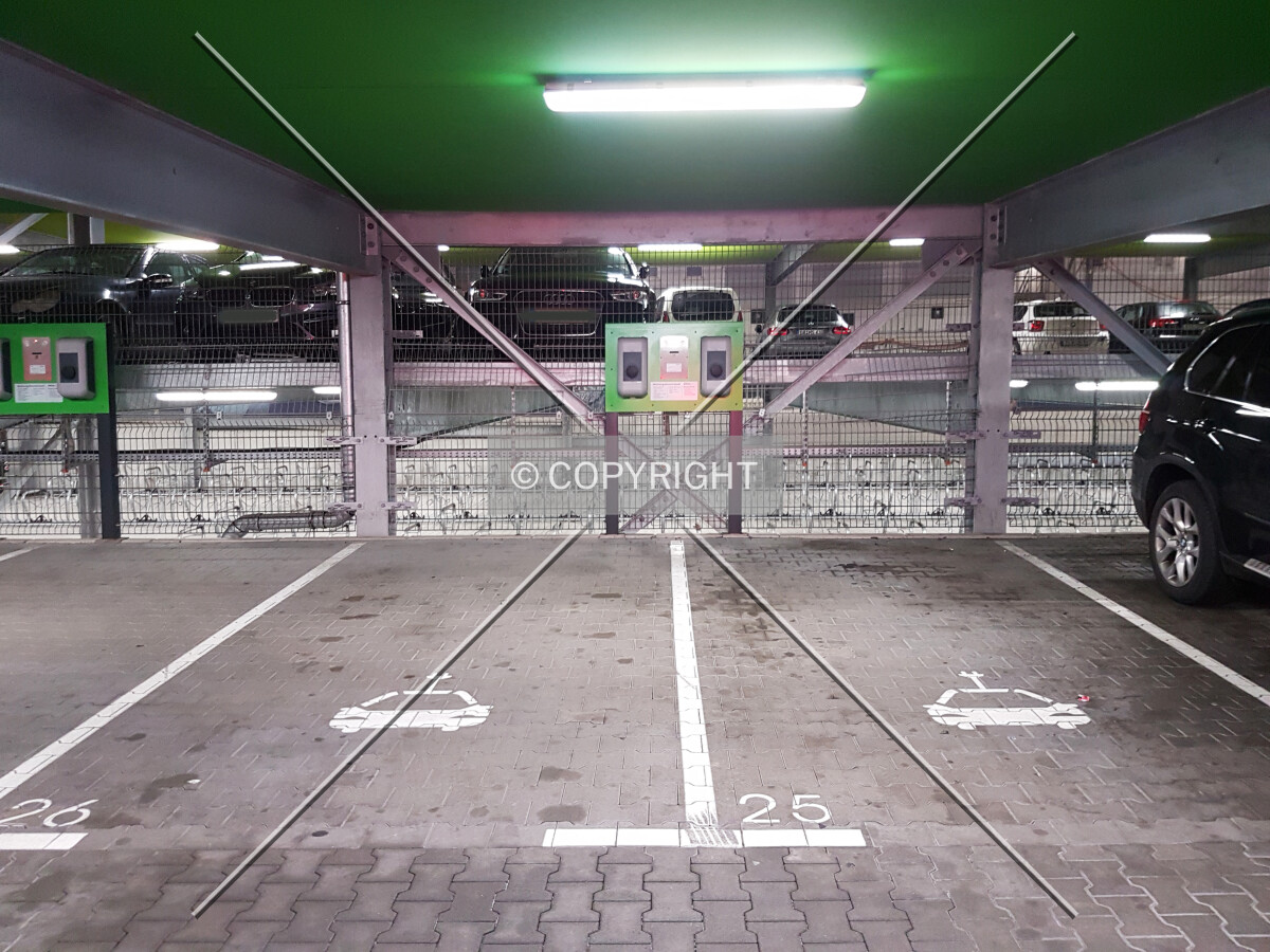 Loading station for electric cars