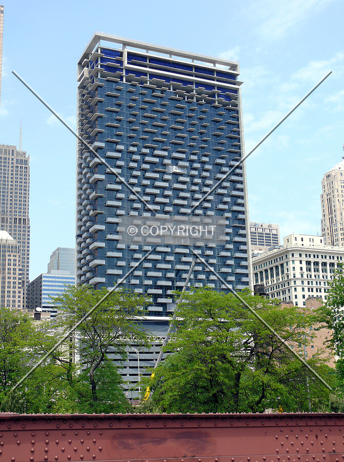 View to the northeast from Harrison Street