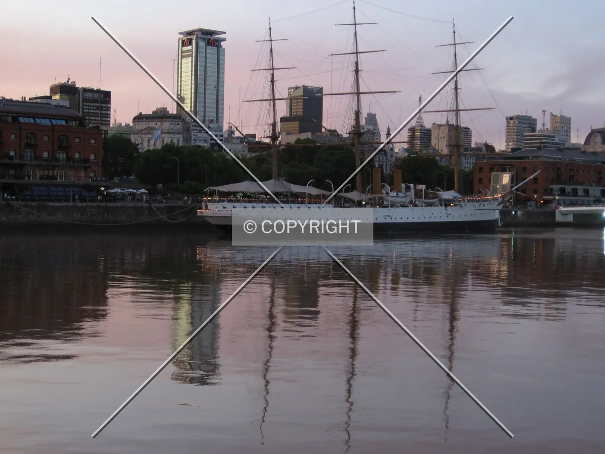 Puerto Madero, dock three, sunset