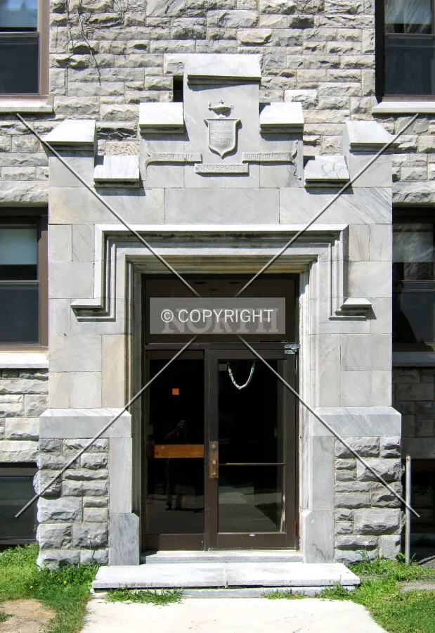 North entrance area from the south