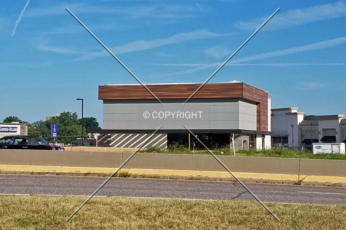 View from the west during construction; July 30, 2017