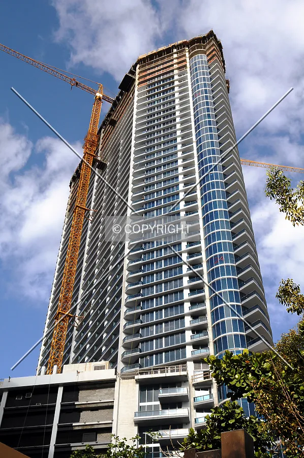 Looking up from the west along the Miami River