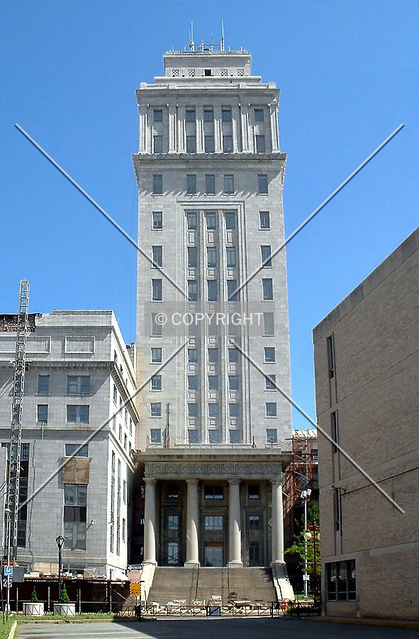 View from the south during renovation