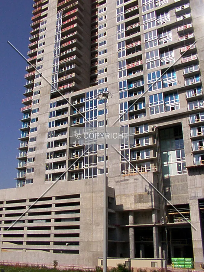 South section of the east façade