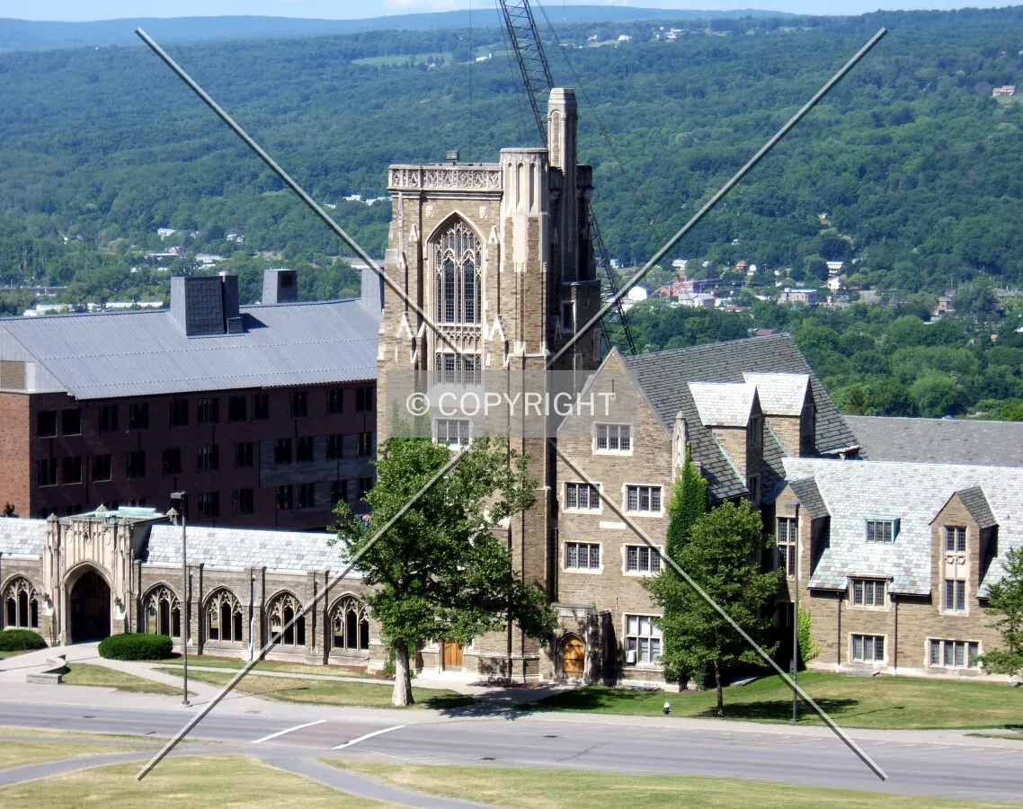 View from the northeast