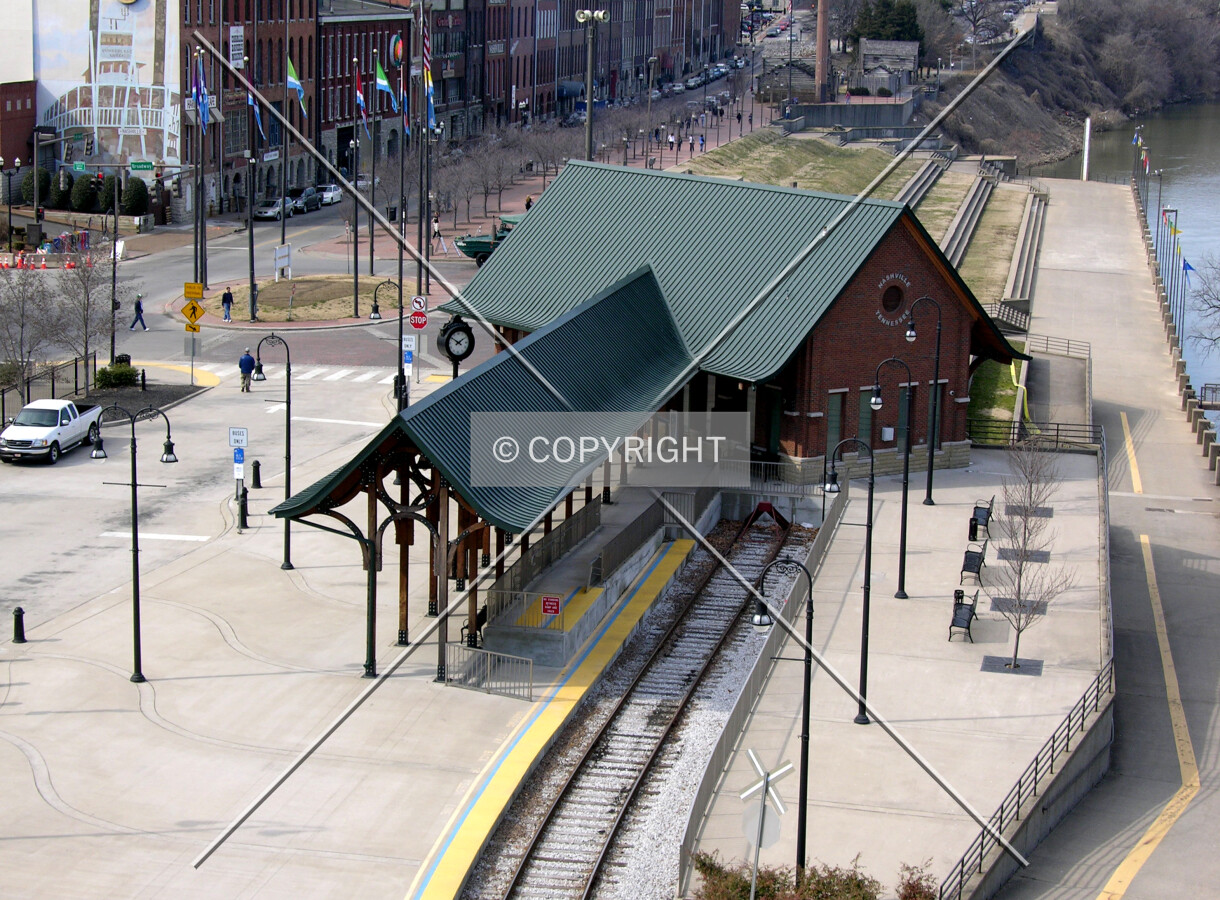 From the Shelby Avenue Bridge to the east