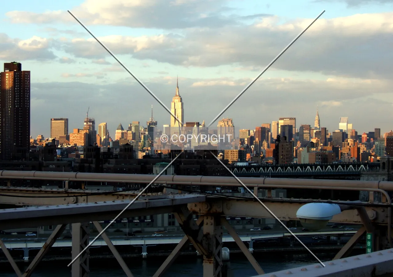 View northeast from the Brooklyn Bridge