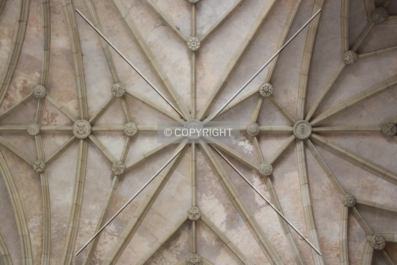 Detail of the ceiling of the monastery