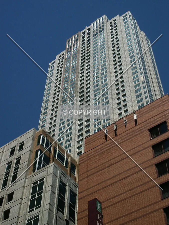 Looking up from Ohio Street; 19 July 2003