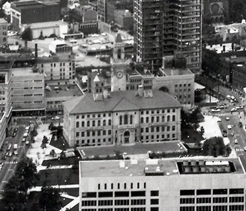 View from the southeast