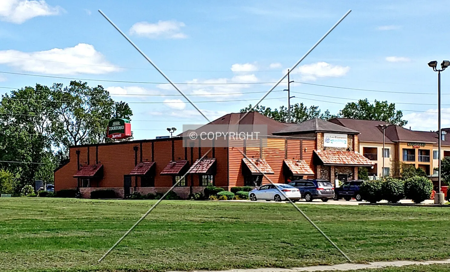 View from the northwest; August 24, 2019