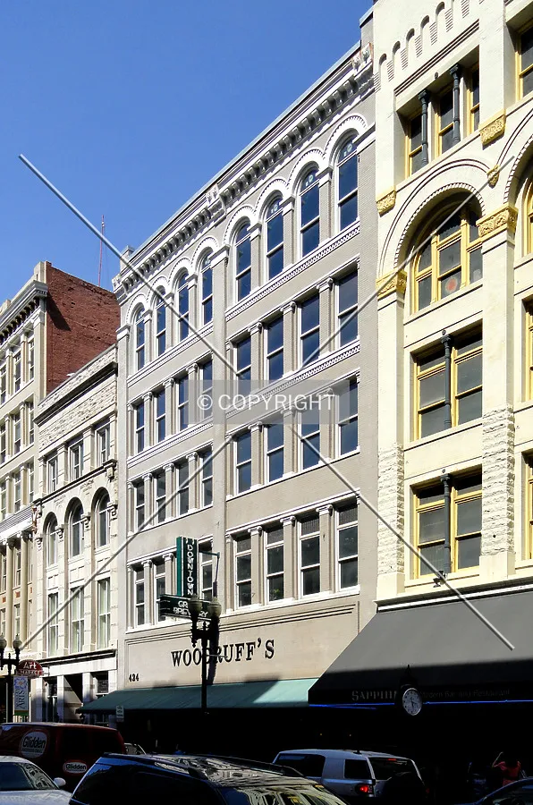 From the southwest across South Gay Street