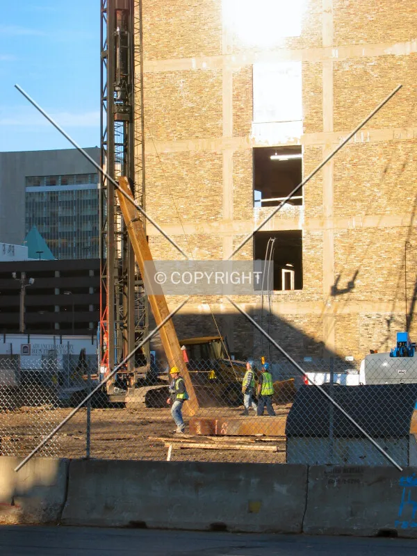 Lifting a steel beam