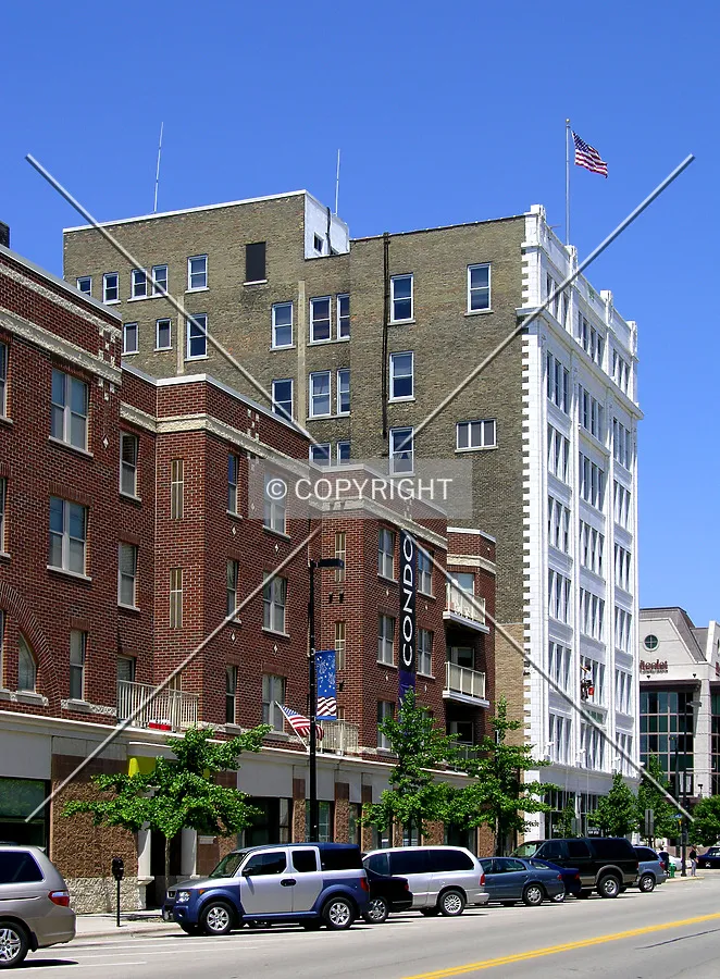 From across South Washington Street to the south