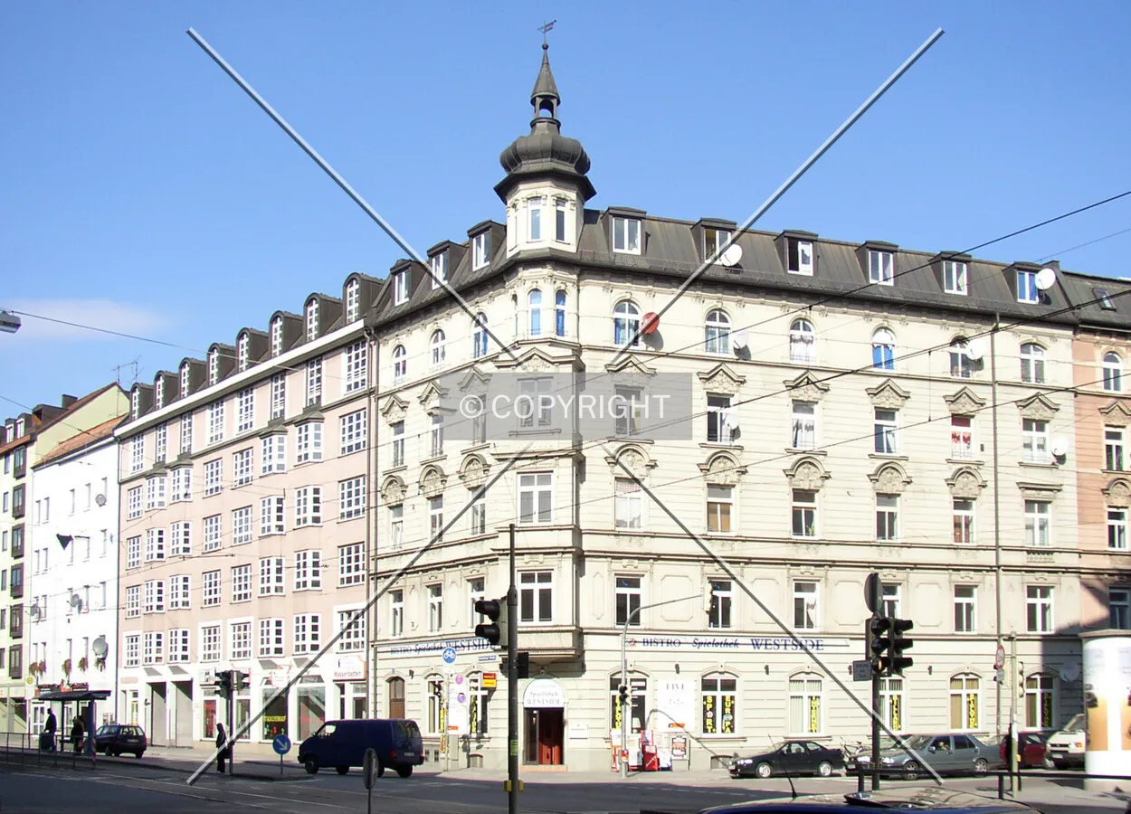 From Landsberger Straße to the southeast
